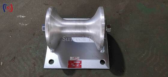 150-160 मिमी भूमिगत केबल स्थापना के लिए पेशेवर 5KN रेटेड लोड केबल ग्राउंड रोलर के साथ कास्टिंग एल्यूमीनियम वाहक