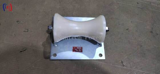 150-160 मिमी भूमिगत केबल स्थापना के लिए पेशेवर 5KN रेटेड लोड केबल ग्राउंड रोलर के साथ कास्टिंग एल्यूमीनियम वाहक