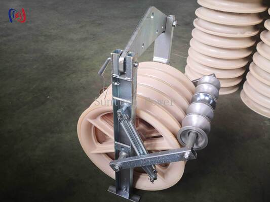 OPGW स्थापना के लिए ग्राउंडिंग रोलर स्ट्रिंगिंग ब्लॉक