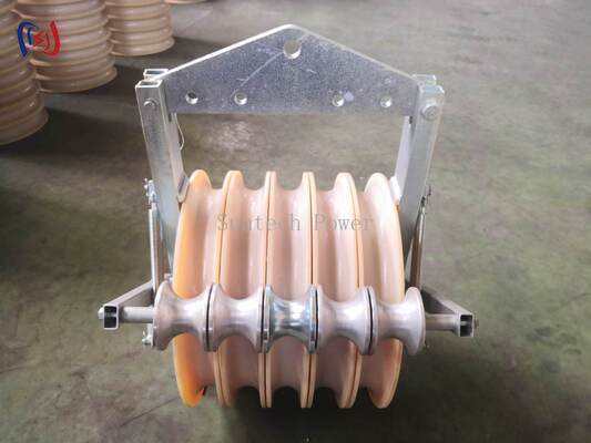 OPGW स्थापना के लिए ग्राउंडिंग रोलर स्ट्रिंगिंग ब्लॉक
