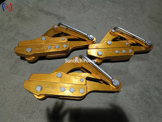 ट्रांसमिशन लाइन स्ट्रिंगिंग के लिए 16-45KN रेटेड लोड और 3.8-5.6KG वजन के साथ 8-20 मिमी व्यास वाला क्लैंप आओ