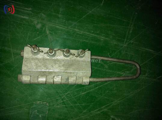 बोल्ट प्रकार एंटी ट्विस्ट स्टील रस्सी ग्रिपर आओ साथ क्लैंप 20-100KN ट्रांसमिशन लाइन स्ट्रिंगिंग के लिए 7-24 मिमी व्यास के साथ