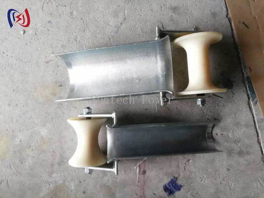 डी सीरीज बेल माउथ केबल प्रवेश सुरक्षा रोलर 80-200 मिमी केबल प्रवेश के लिए मैक नायलॉन पहियों के साथ