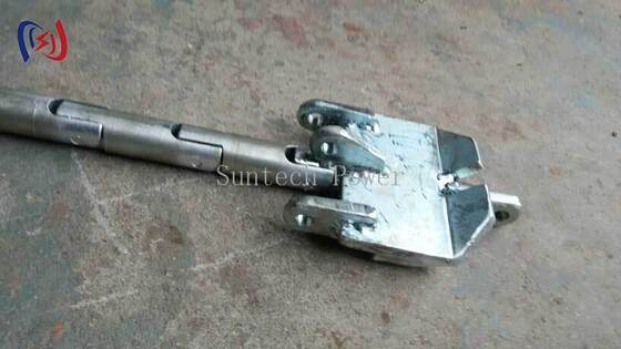 100-180KN रेटेड लोड के साथ तीन बंडल कंडक्टर के लिए हेडबोर्ड उच्च ग्रेड एल्यूमीनियम मिश्र धातु और एनोडाइज्ड सतह उपचार