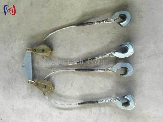 2-8 कंडक्टरों के लिए एसटी सीरीज मल्टीपल बंडल कंडक्टर लिफ्टर, 24-320KN रेटेड लोड और एल्यूमीनियम अलॉय फ्रेम के साथ