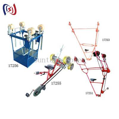 Two Bundle Conductor Inspection Trolley 500kV 1.5KN for Power Line Maintenance