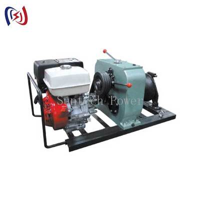8T कर्षण बल 13HP डीजल इंजन बेल्ट ड्राइव पावर विंच केबल विंच खींचनेवाला भारी शुल्क उठाने के लिए