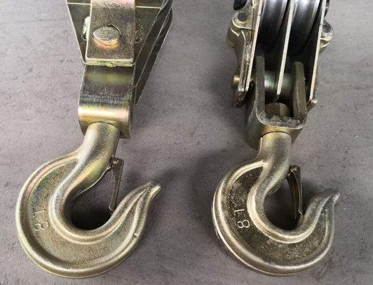 ओपन QHS डबल Sheave चरखी ब्लॉक 10T कंडक्टर स्ट्रिंग उपकरण