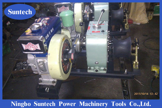 आईएसओ स्वीकृत 4.1kw 30KN 5T संचालित विंच इलेक्ट्रिक केबल पुलर