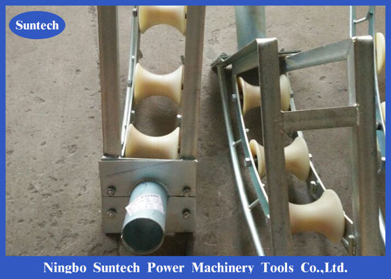 नायलॉन Sheaves 150 मिमी SHL150C केबल रोलर चरखी तीन रोलर केबल गाइड रोलर