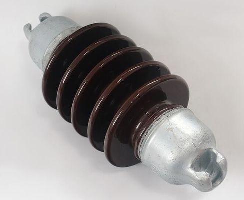70KN 11KV सस्पेंशन टाइप पोर्सिलेन लॉन्ग रॉड इंसुलेटर