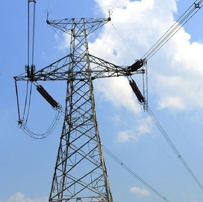 हाई टेंशन एंगल स्टील इलेक्ट्रिक ट्रांसमिशन लाइन टॉवर JIS H8641