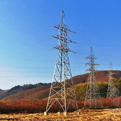 HDG स्टील Q235 Q345 ट्रांसमिशन पावर लाइन टॉवर