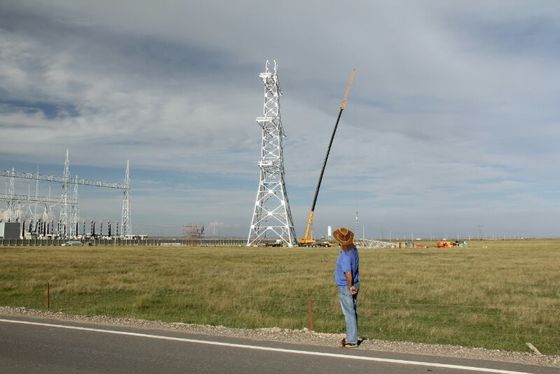 निर्माण स्थल के लिए 35 66 110 220kv ट्रांसमिशन लाइन एंजेल स्टील टॉवर