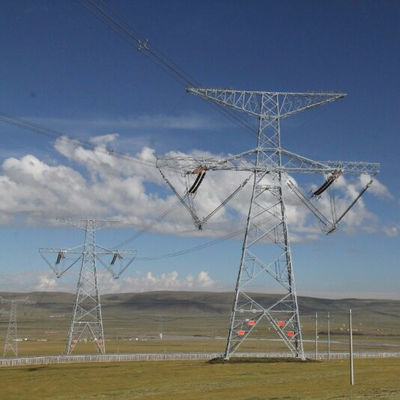 निर्माण स्थल के लिए 35 66 110 220kv ट्रांसमिशन लाइन एंजेल स्टील टॉवर