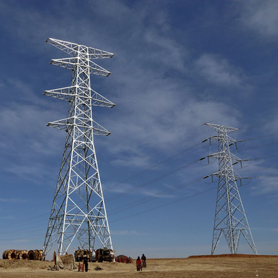 जस्ती Q255 Q355 स्टील 330kV पावर लाइन टॉवर