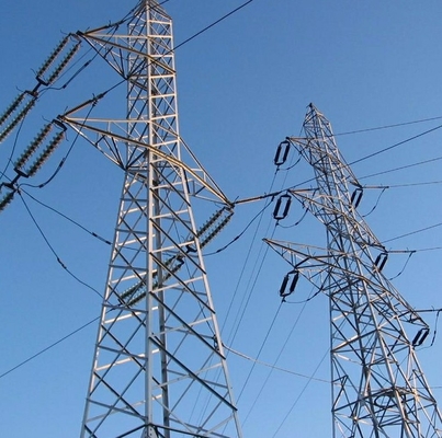 बहुभुज शंक्वाकार 220kv रिवर क्रॉसिंग जाली स्टील टॉवर