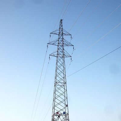 स्टील Q235B Q345B Q420 डबल सर्किट ट्रांसमिशन लाइन टॉवर