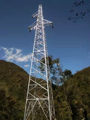 जस्ती कोण स्टील क्रॉस आर्म ट्रांसमिशन लाइन टॉवर