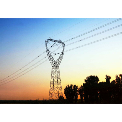 बहुभुज शंक्वाकार 10kv से 750kv ट्रांसमिशन लाइन कोण टॉवर