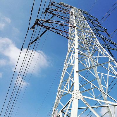 132kv ट्रांसमिशन लाइन जस्ती स्टील जाली टॉवर