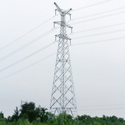 हॉट डिप जस्ती स्टील Q355 Q255 जाली ट्रांसमिशन टॉवर