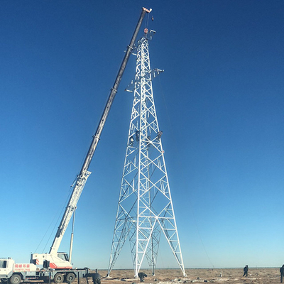 क्रॉस रिवर एंजेल स्टील 35 66 110 220KV ट्रांसमिशन लाइन टॉवर