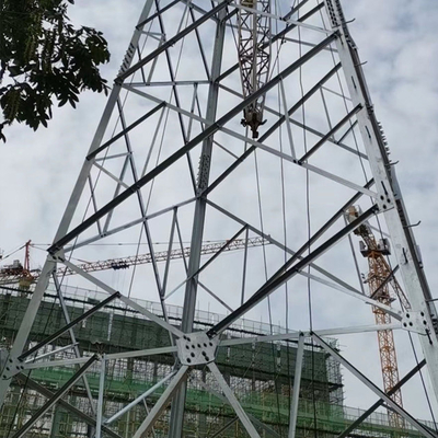 110kV ट्रांसमिशन लाइन जस्ती कोण स्टील जाली तोरण