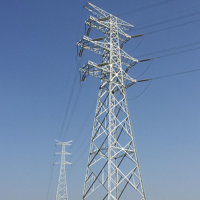 35KV Q355 Q255 एंजेल स्टील तोरण ट्रांसमिशन टॉवर
