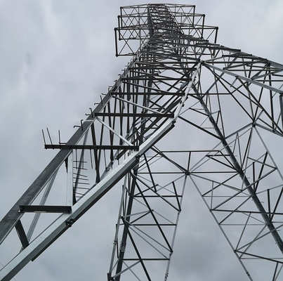 ओवरहेड लाइन स्टील Q235 Q345 Q420 132 KV टॉवर