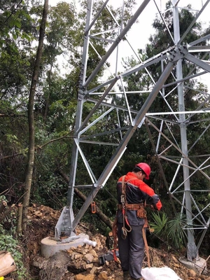 110KV HDG एंगल स्टील तोरण ट्रांसमिशन टॉवर