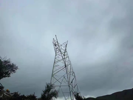 110KV ट्रांसमिशन लाइन के लिए हॉट डिप जस्ती एंगल स्टील टॉवर: