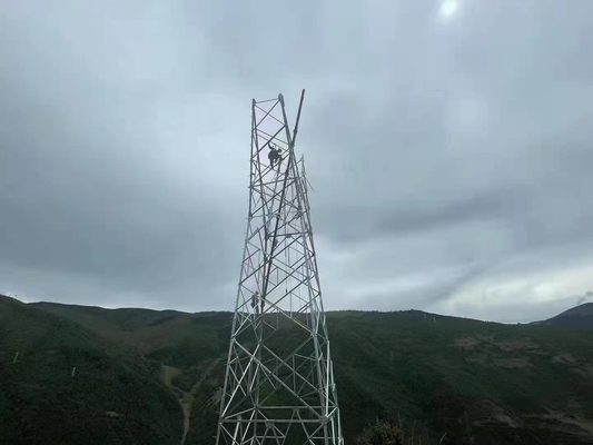 110KV ट्रांसमिशन लाइन के लिए हॉट डिप जस्ती एंगल स्टील टॉवर: