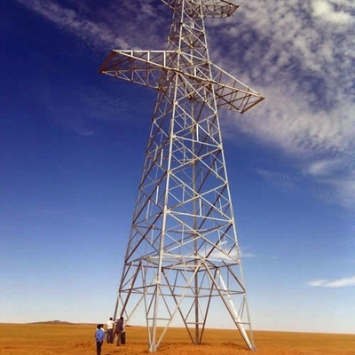 10 - 700KV HDG जाली ट्रांसमिशन स्टील टॉवर