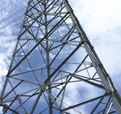 10KV से 750KV पावर ट्रांसमिशन हॉट डिप जस्ती जाली टॉवर