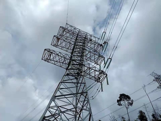 10 - 1000KV इलेक्ट्रिक पावर ट्रांसमिशन जाली स्टील टावर्स