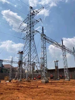 10 - 1000KV इलेक्ट्रिक पावर ट्रांसमिशन जाली स्टील टावर्स