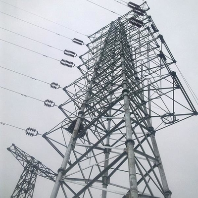 220kv HDG Q235B Q345B स्टील लैटिस ट्रांसमिशन टॉवर