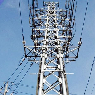 220kv HDG Q235B Q345B स्टील लैटिस ट्रांसमिशन टॉवर