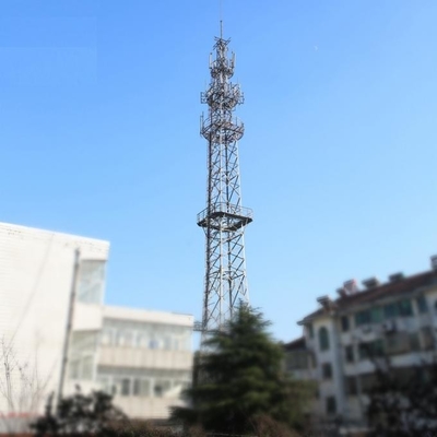 सिग्नल ट्रांसमिशन Q345B Q235B एंगल स्टील टेलीकम्युनिकेशन टॉवर