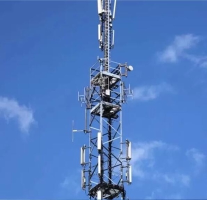 प्रसारण के लिए मोनोपोल Q235B Q345B Q420 स्टील एंटीना टॉवर: