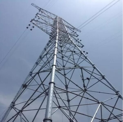 ट्रांसमिशन लाइन जस्ती स्टील Q355 / Q255 गाय वायर टॉवर