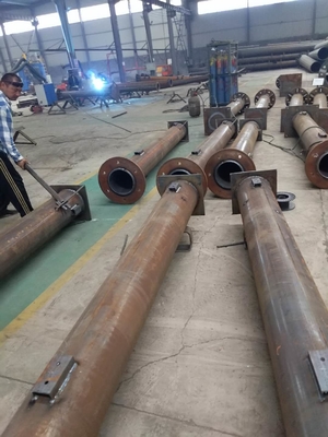 प्रसारण के लिए मोनोपोल Q235B Q345B Q420 स्टील एंटीना टॉवर: