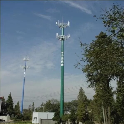 प्रतिरोधी पहनें 10 - 750KV मोनोपोल टेलीकॉम टॉवर ASTM स्वीकृत