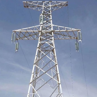Q355B स्टील ट्रांसमिशन लाइन टॉवर जस्ती इलेक्ट्रिक पावर