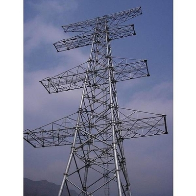 पावर ट्रांसमिशन लाइन एंगल स्टील टॉवर Q235B इलेक्ट्रिकल जस्ती