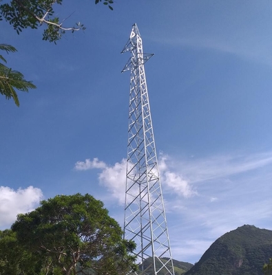 220KV 4 लेग ट्रांसमिशन जाली टॉवर स्टील Q235 Q345 Q420