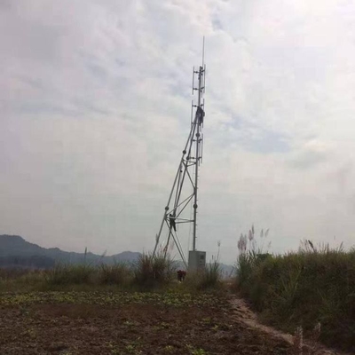 दूरसंचार के लिए स्टील Q355 हॉट डिप गैल्वेनाइज्ड गाईड मास्ट
