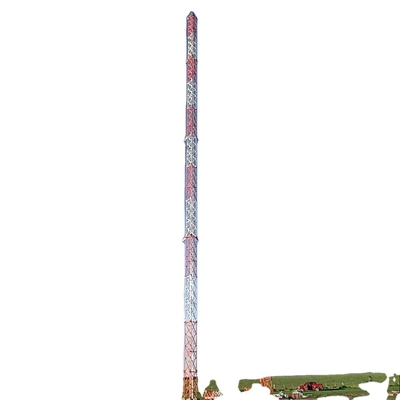 जस्ती 72m 92m . के साथ गाईड मस्त जाली दूरसंचार स्टील टॉवर